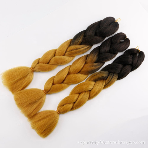 Jumbo Braids Hair Crochet Expression Wholesale Price Cheap Original Synthetic Colorful Braiding Hair Extensions